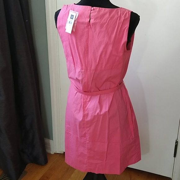 NWT Gap Pink Belted Cotton Sun Dress - Picture 3 of 10
